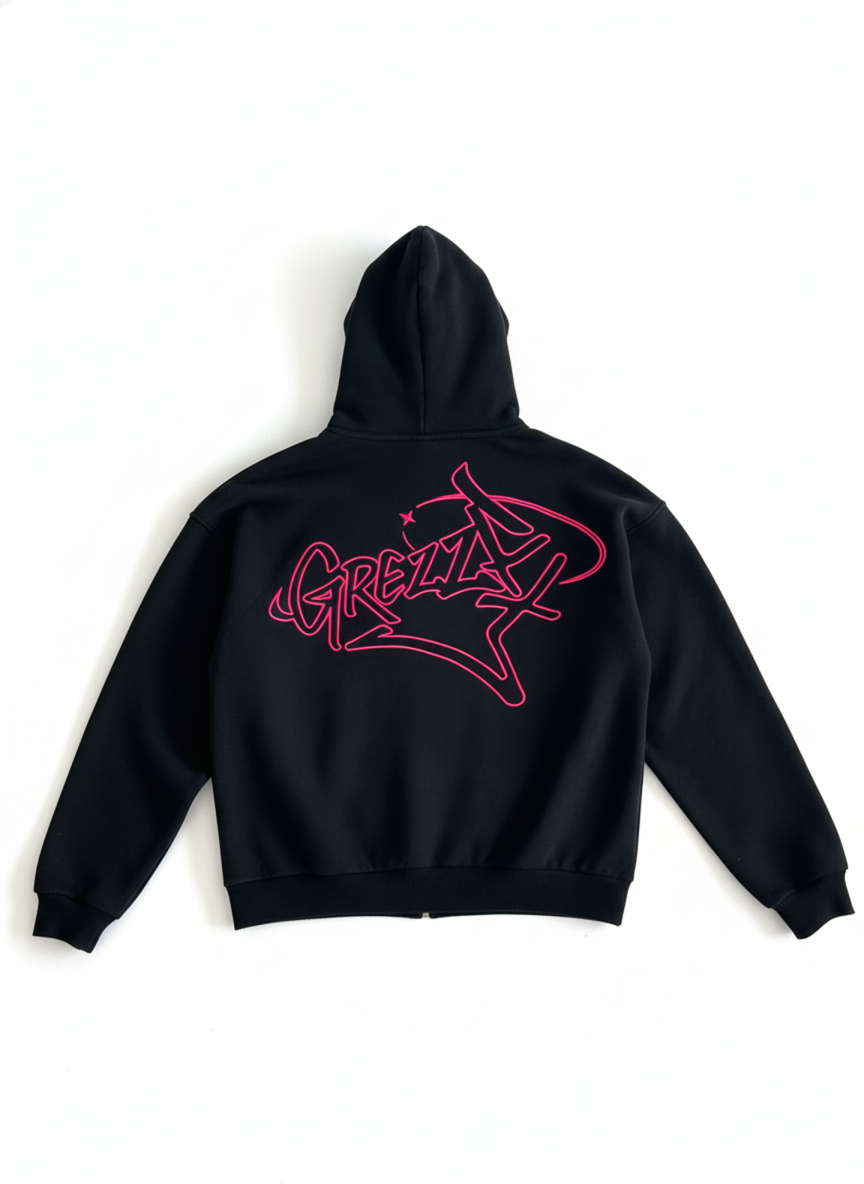 GREZZE Genesis - Satin-Lined Embroidered Hoodie