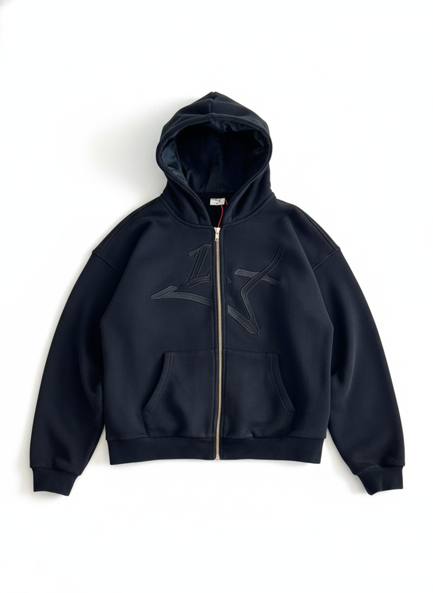 GREZZE Genesis - Satin-Lined Embroidered Hoodie